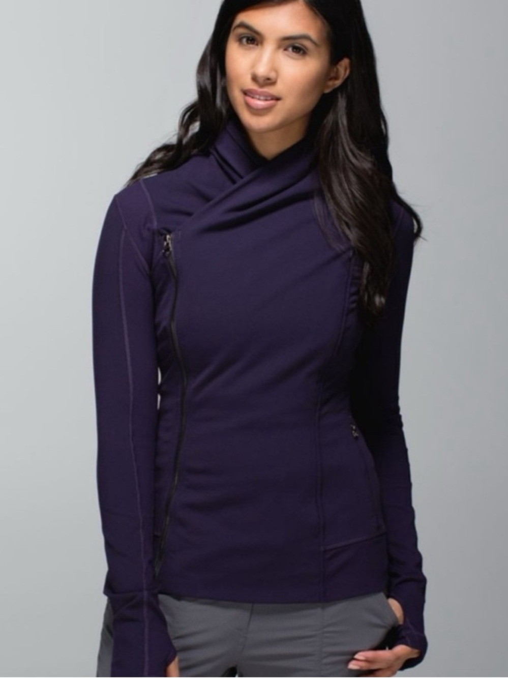 Lululemon Asymmetric Zip Purple Jacket